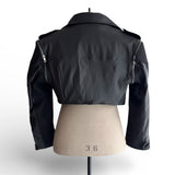 Colors croptop biker jackets