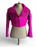 Hot Pink Croptop Biker