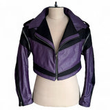 Croptop Orange Biker Jacket