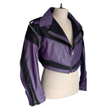 Croptop Orange Biker Jacket