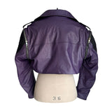 Croptop Orange Biker Jacket