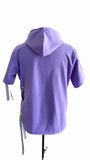 Sudadera morada con agujeta