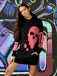 Skull Hoodie tipo vestido